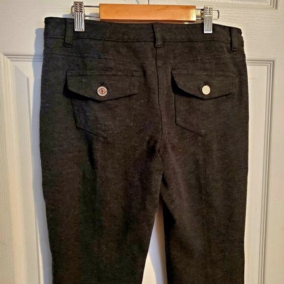 WH|BM Woman's Slim Leg charcoal gray dress pants trousers size 4R - Picture 5 of 6